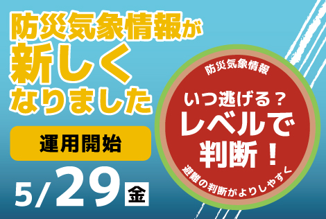 新たな防災気象情報