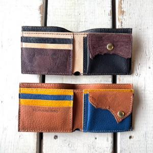 イノシシの革で作った財布の図