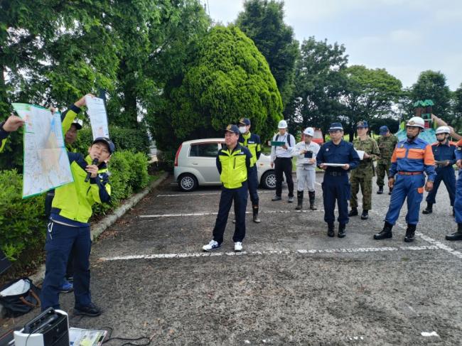諫早市災害危険箇所現地調査の写真