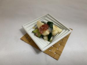 きゅうりと山芋の和え物