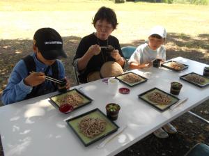 てうちそばの試食