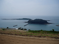 海と向島を写した風景の写真
