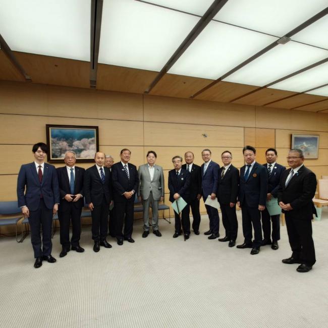 九州新幹線西九州ルートの整備促進に係る中央要望　写真