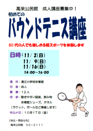 R7バウンドテニスポスター