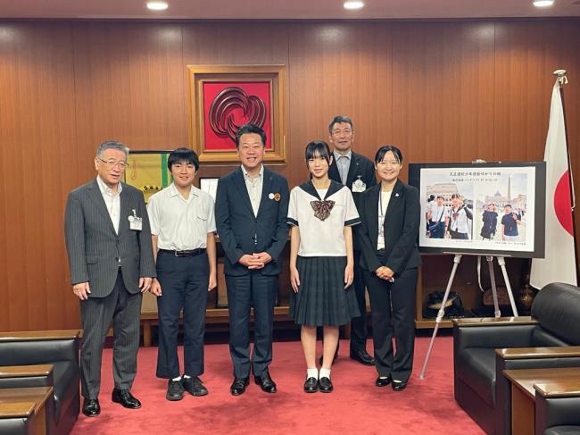 表敬【遣欧少年使節イタリア訪問の活動報告】　写真