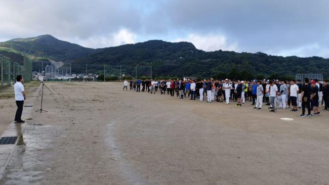 第32回中核工業団地ソフトボール大会 開会式　写真