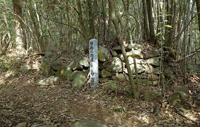 大渡野番所跡の石垣の写真