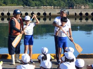櫂の使い方指導