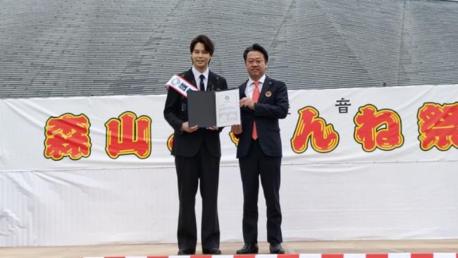 森山よらんねまつり・諫早市PR大使就任式 写真