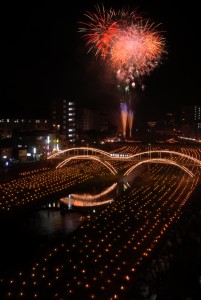 万灯川まつり①