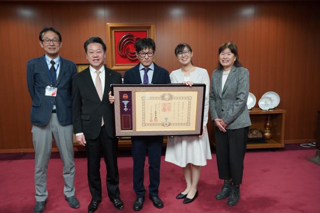 叙勲受賞報告会【小林和行氏】　写真