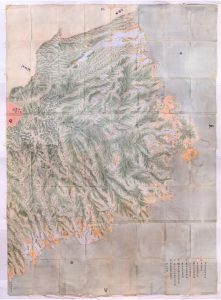 ​多良海道が描かれた江戸時代の地図の画像