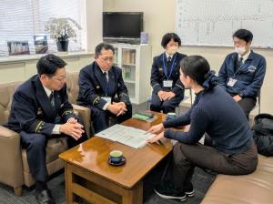 健康モニター結果報告の様子