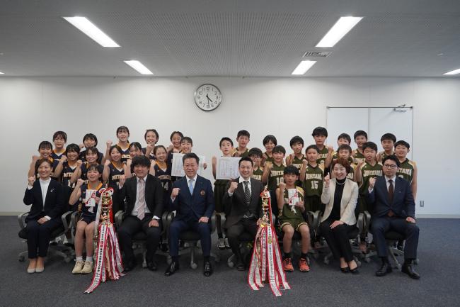 表敬【上山男子・御館山女子ミニバスケットボールクラブ】ｐ