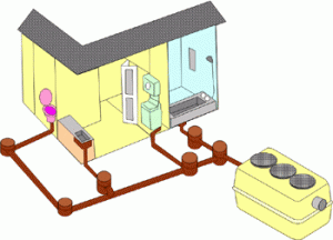 浄化槽設置のイメージイラスト