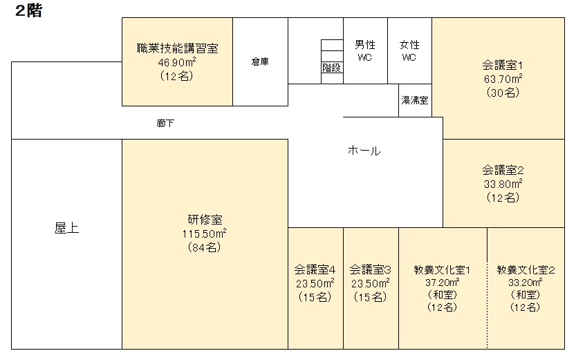 つくば倶楽部2階