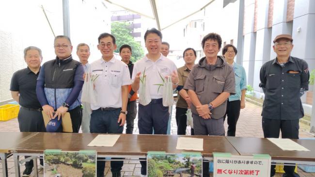 令和8年度　諫早市造園建設業協会　諫早菖蒲苗の配布p