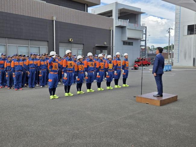 長崎県消防ポンプ操法大会 壮行会p