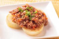 そぼろあんかけ玉ねぎステーキ