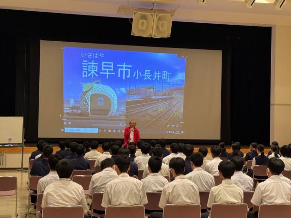中学生との交流