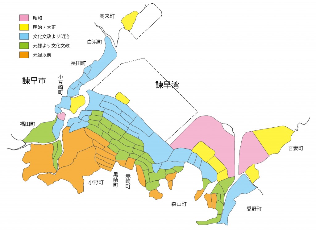 干拓の歴史、変遷地図