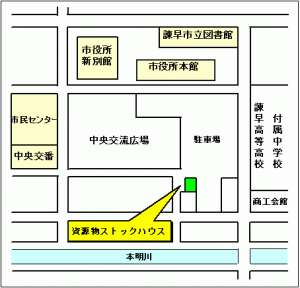 市役所のストックハウス地図のイラスト