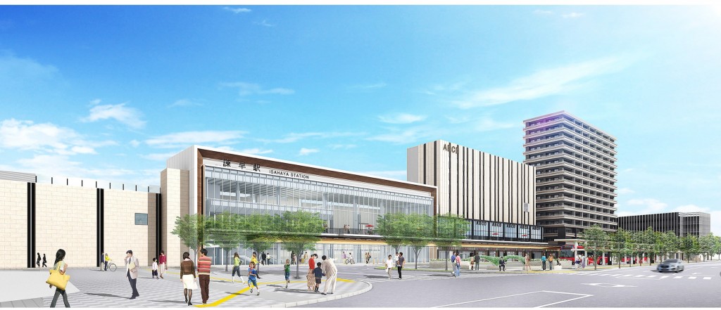 諫早駅東地区再開発ビル完成イメージの画像