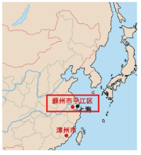 蘇州市平江区の位置地図