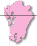 九州での諫早市の位置図