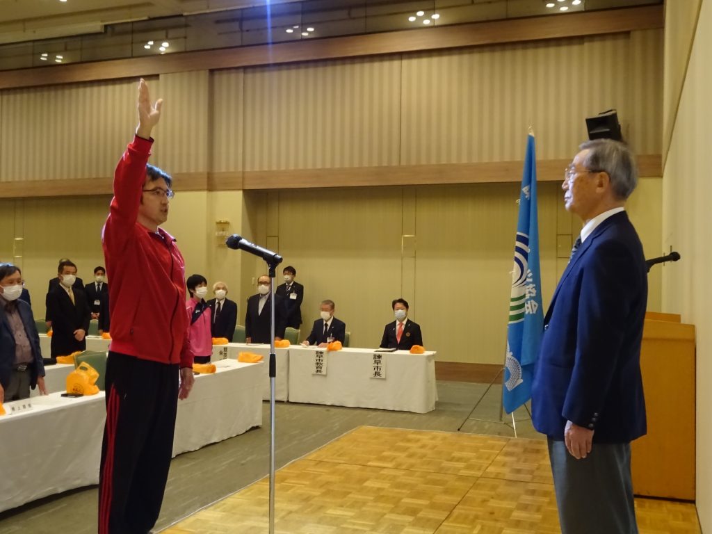 第73回長崎県民体育大会諫早市選手団結団式（場所：フラッグス諫早）の画像