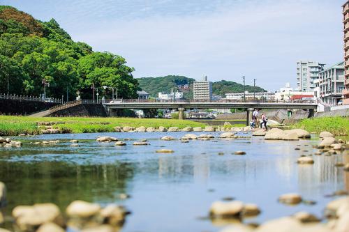 写真：本明川の風景