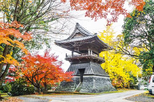 写真：安勝寺の紅葉の風景