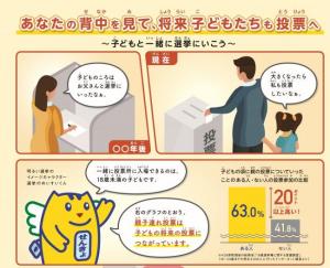 子連れ投票チラシ（総務省）