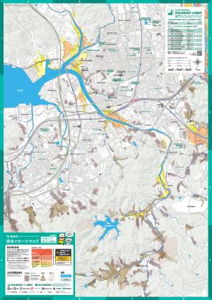 東大川楠原川洪水ハザードマップ　地図面