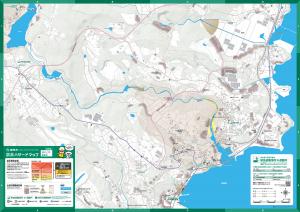 船津川洪水ハザードマップ　地図面