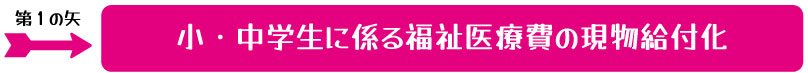 小・中学生に係る福祉医療費の現物給付化