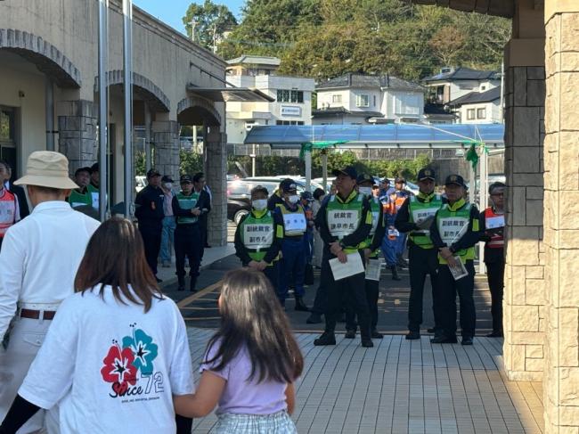 諫早市国民保護訓練の写真
