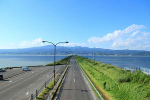 堤防道路多良岳