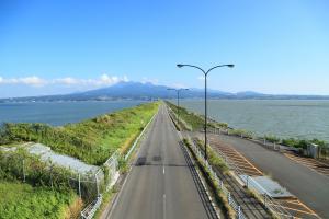 堤防道路雲仙