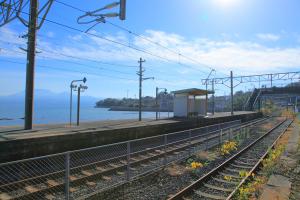 小長井駅と線路